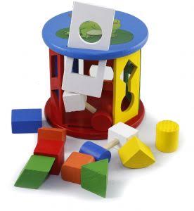 Colorful Small Wheel Shapes Box for Toddlers