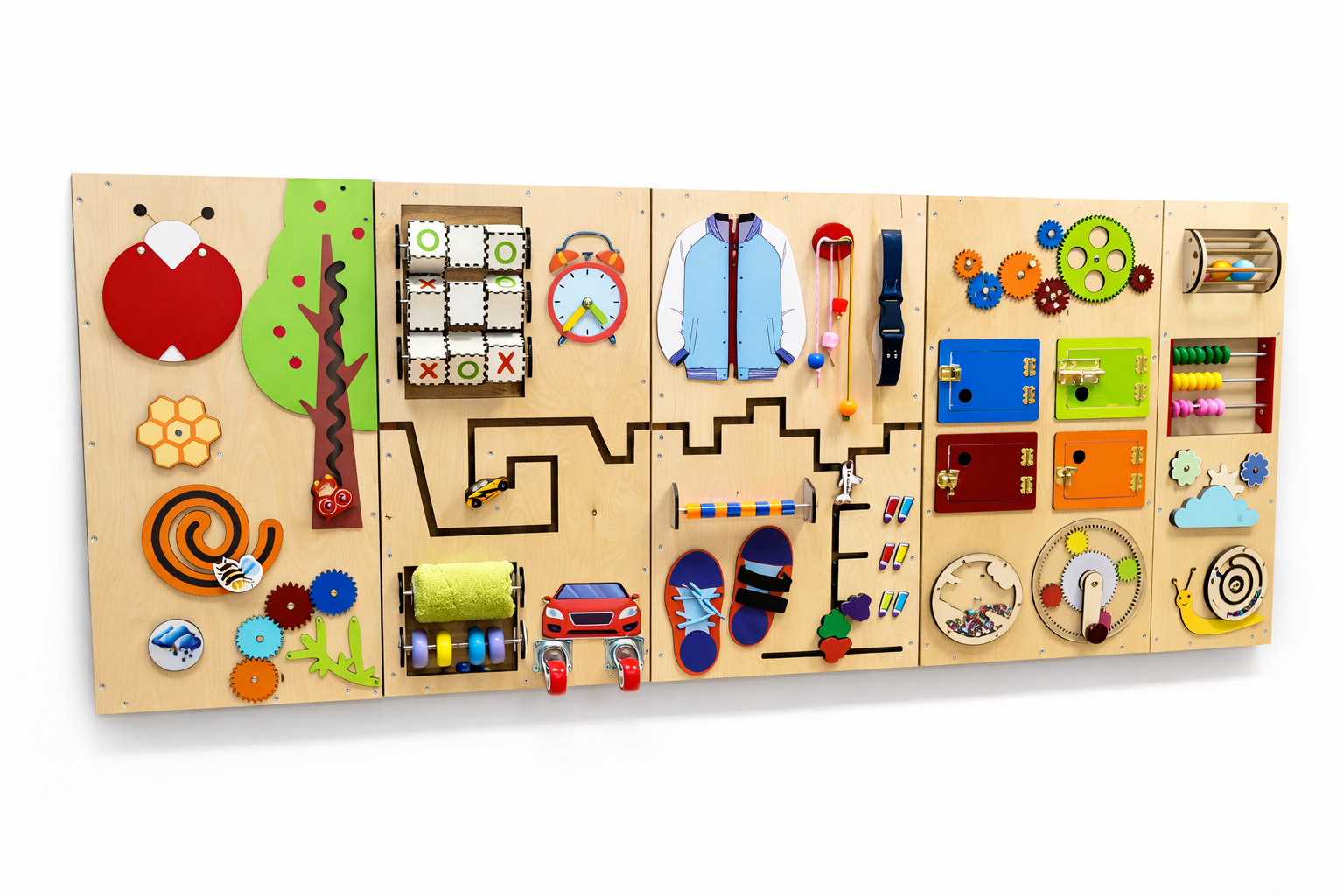 Wooden Sensory Activity Wall