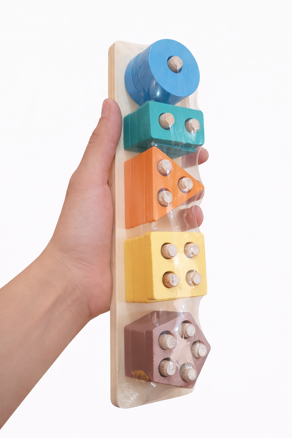 Shape Sorting Matching Baby Montessori Wooden Block