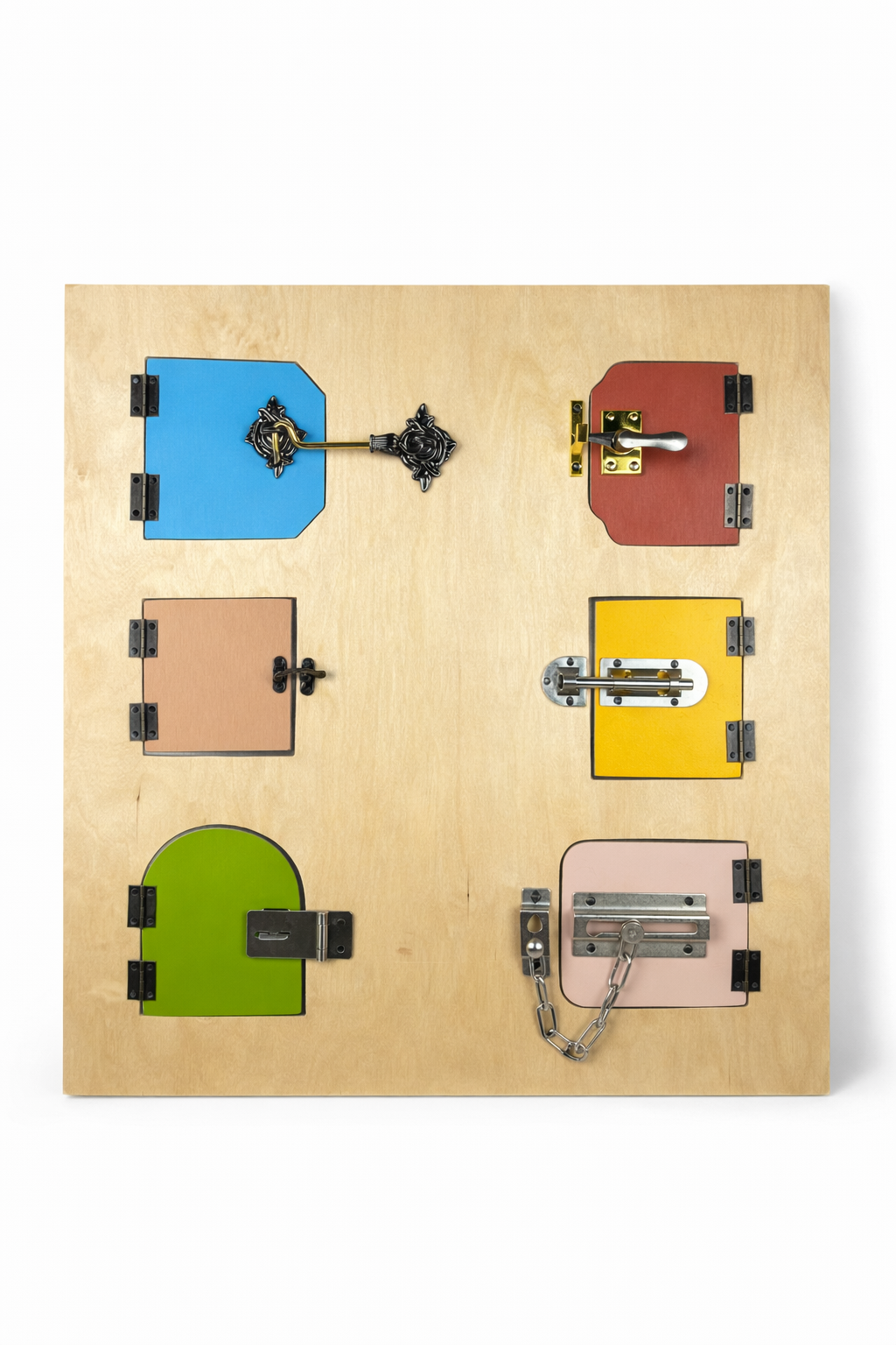 Busy Board with Doors and Locks