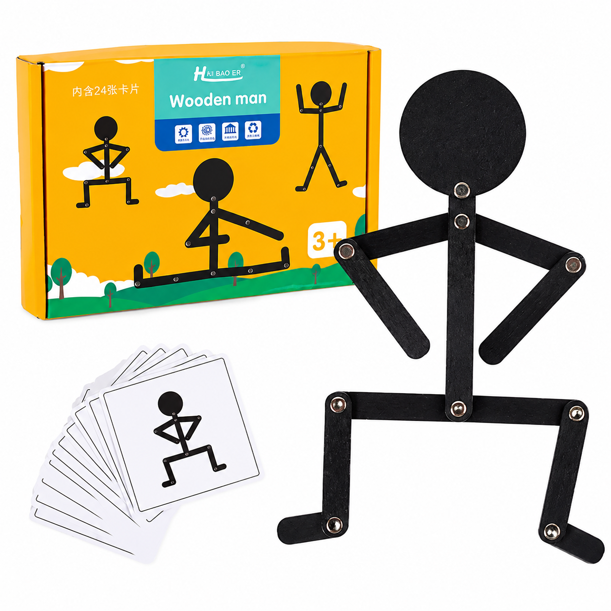 Wooden Toys Montessori Puzzles Game Training Early Education Kids Toys