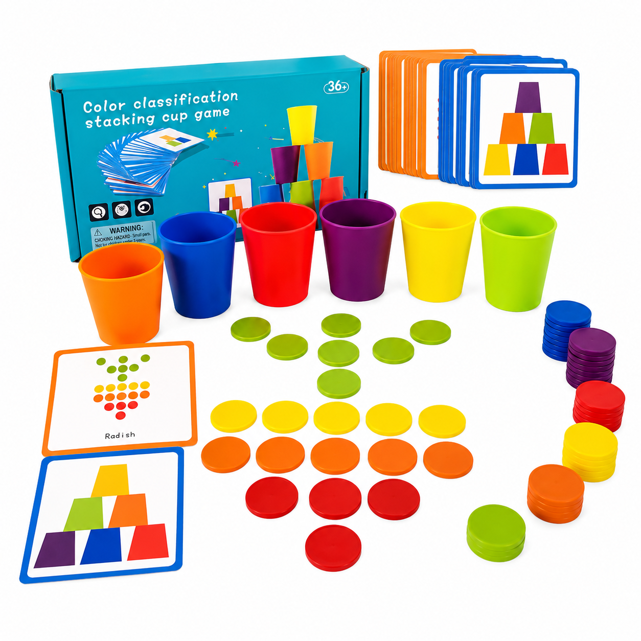 Color-Sorting Stacking Cups Color Recognition