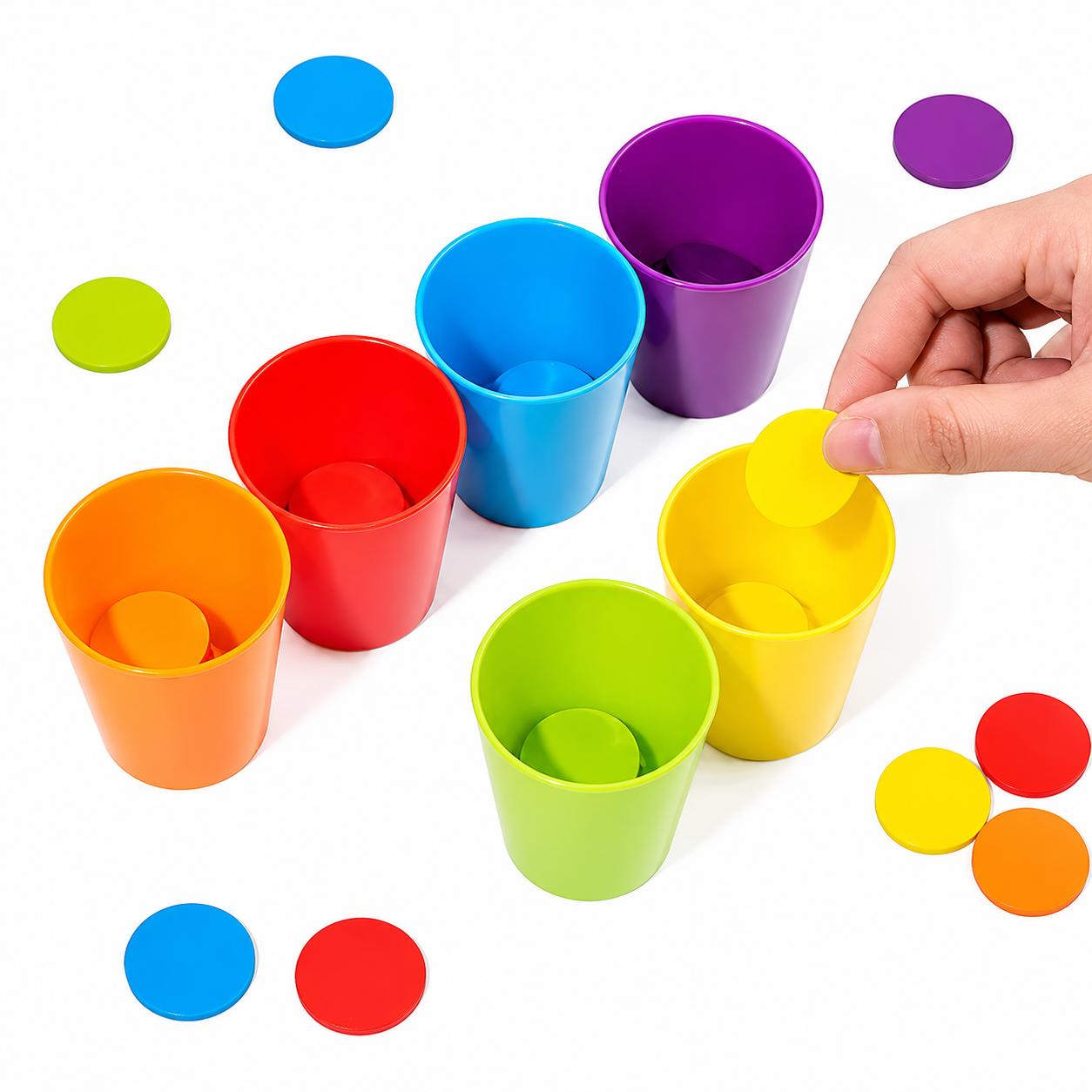 Color-Sorting Stacking Cups Color Recognition