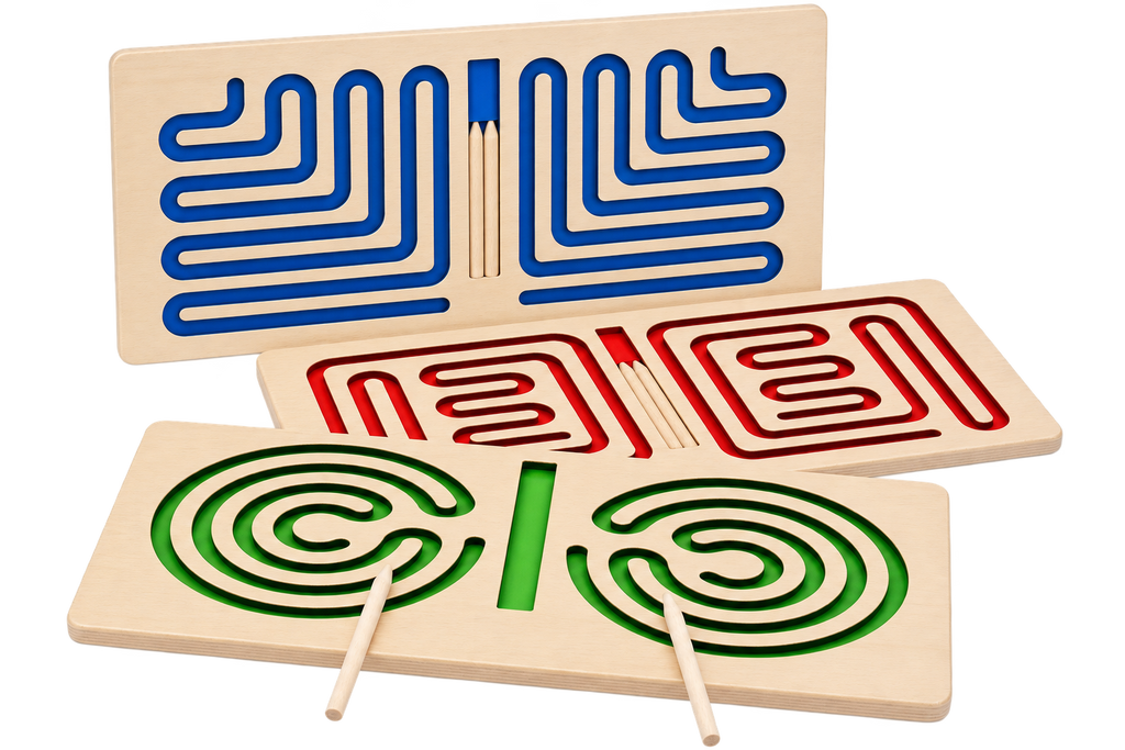 wooden brain gym 3 pieces