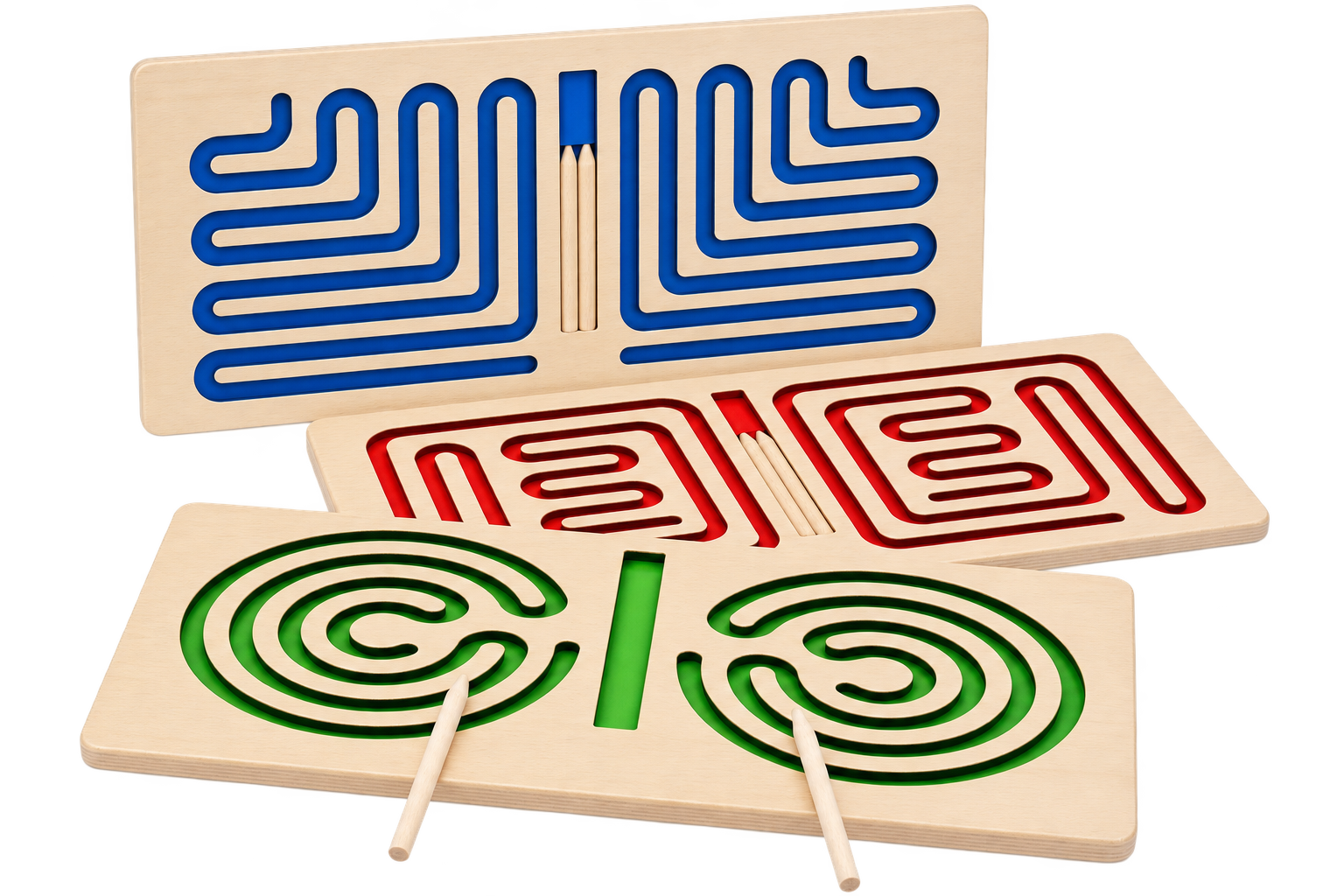 wooden brain gym 3 pieces