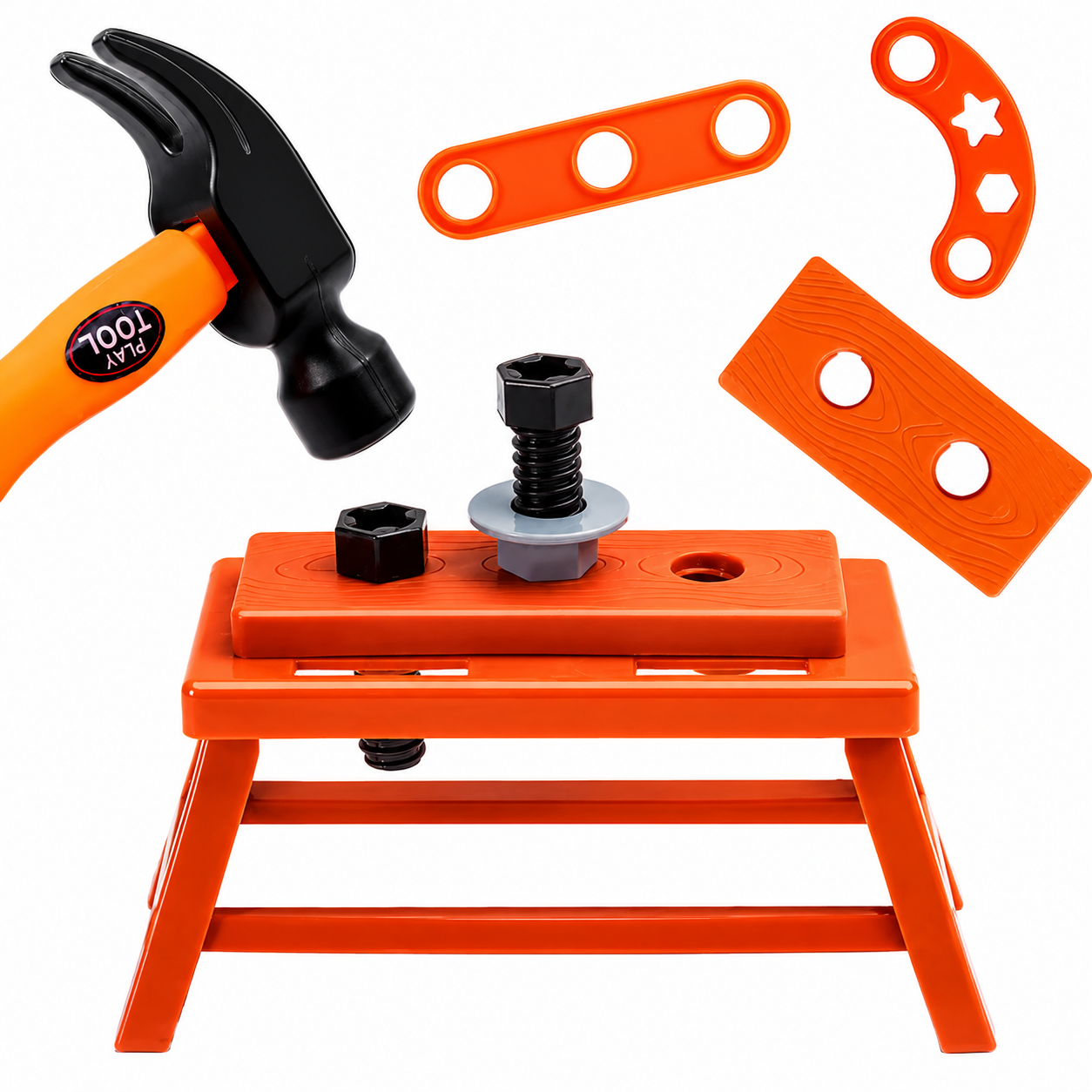 44PCS Workshop Tool Set for Girls and Boys-Role Play Repair Toolbox