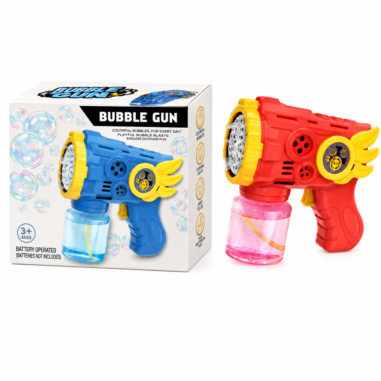 Battery Operated Bubble Gun Maker Toy for Kids