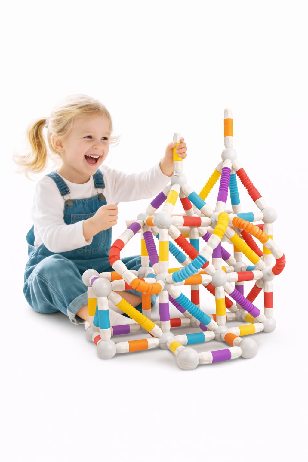 42 pcs colorful magnet blocks for stem play