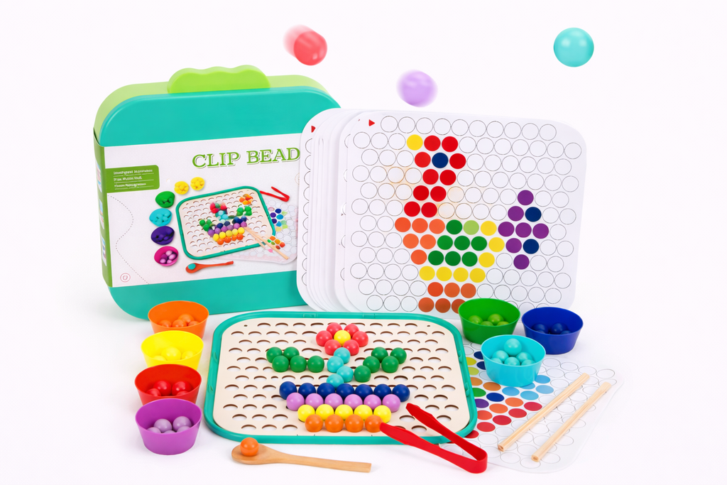 Colorful bead mosaic activity set
