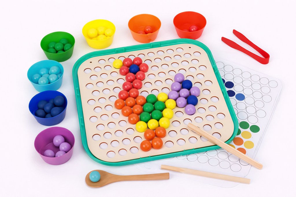 Colorful bead mosaic activity set
