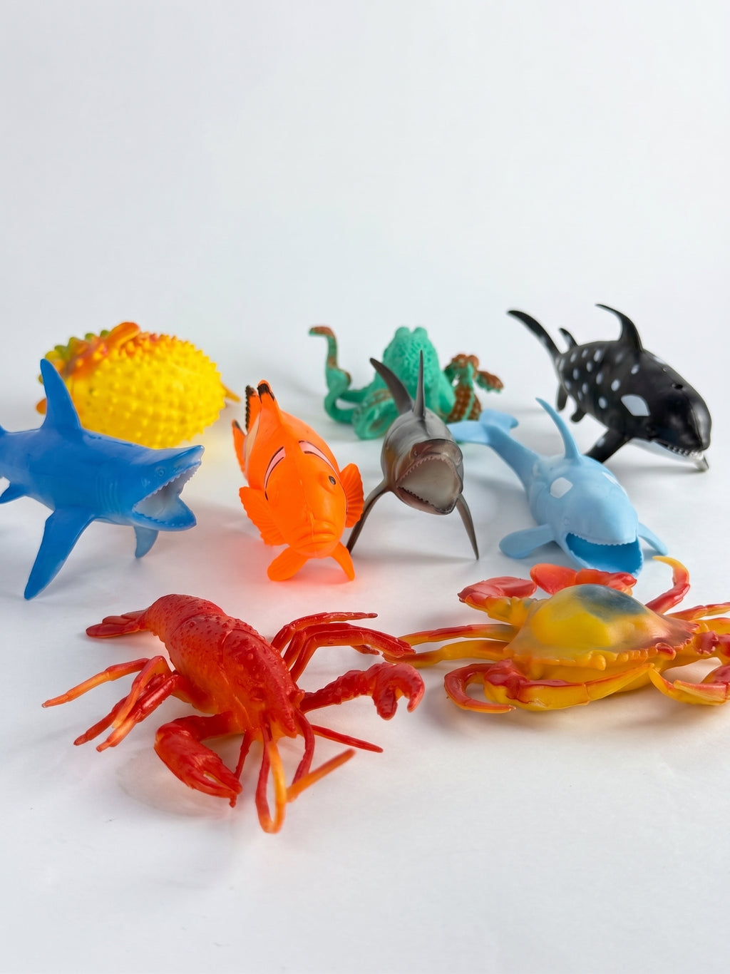 12 pieces Sea Ocean Animal Figures Realistic Plastic
