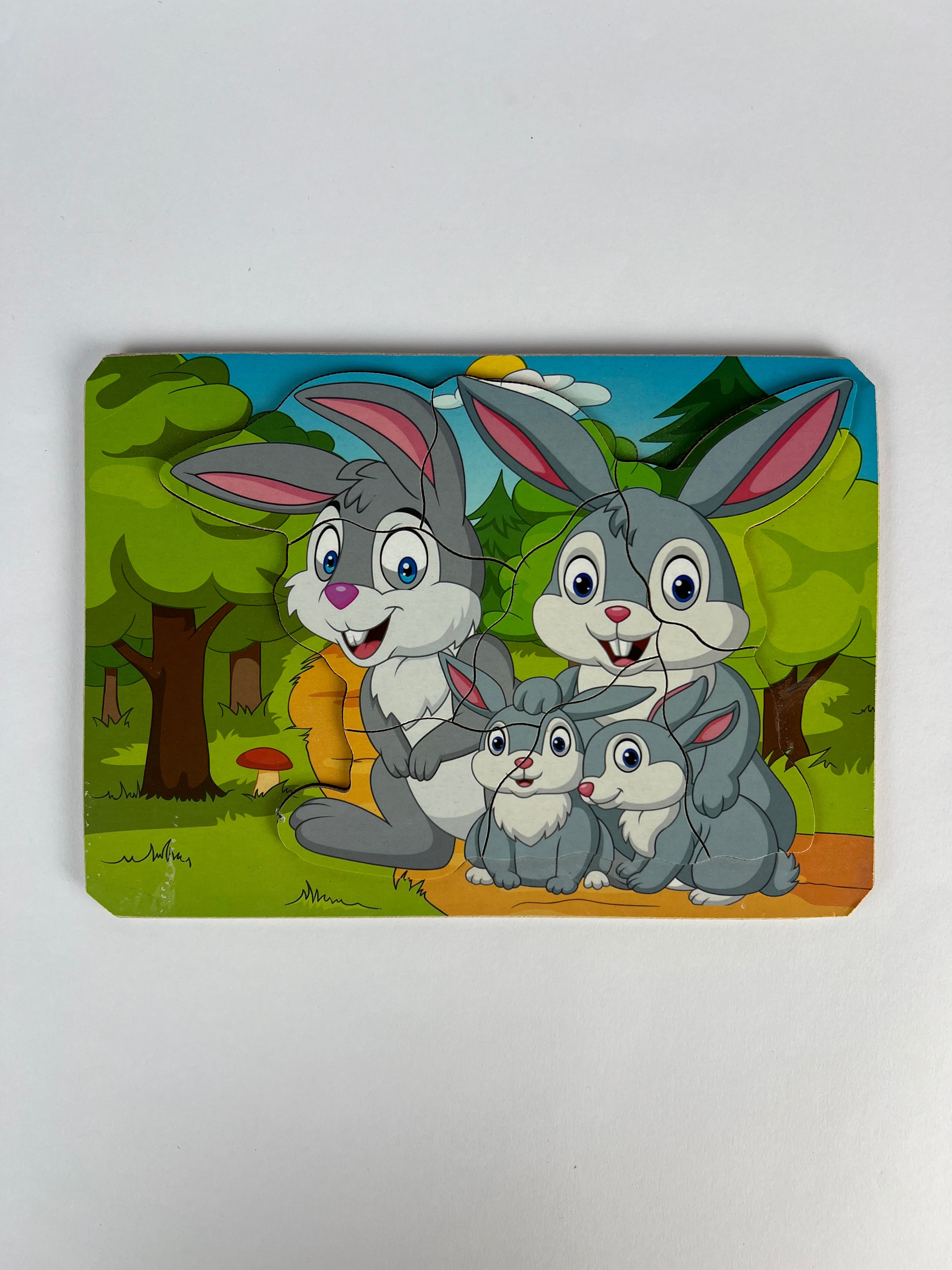8 Pcs Puzzle ( Rabbit Family )