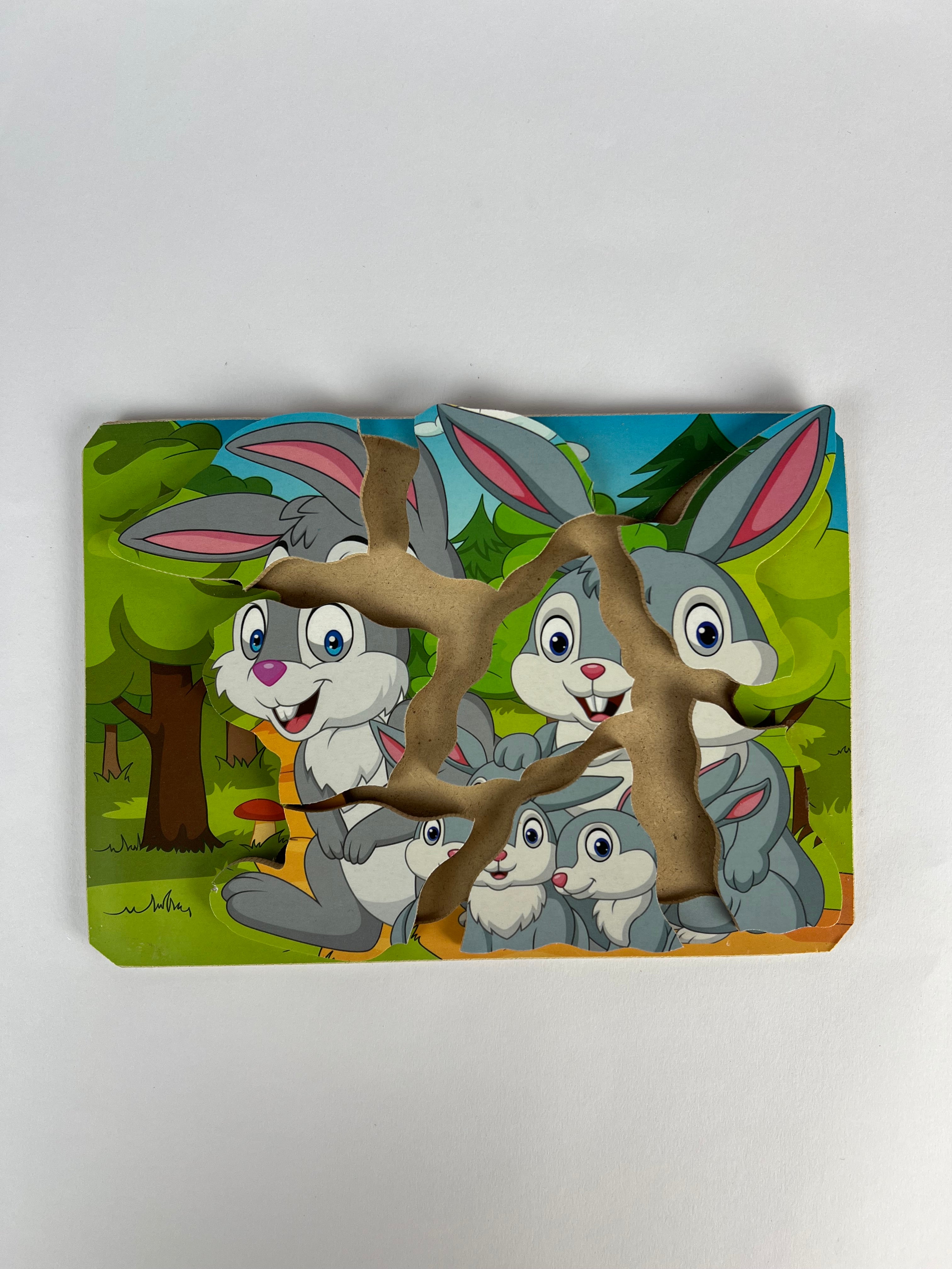 8 Pcs Puzzle ( Rabbit Family )