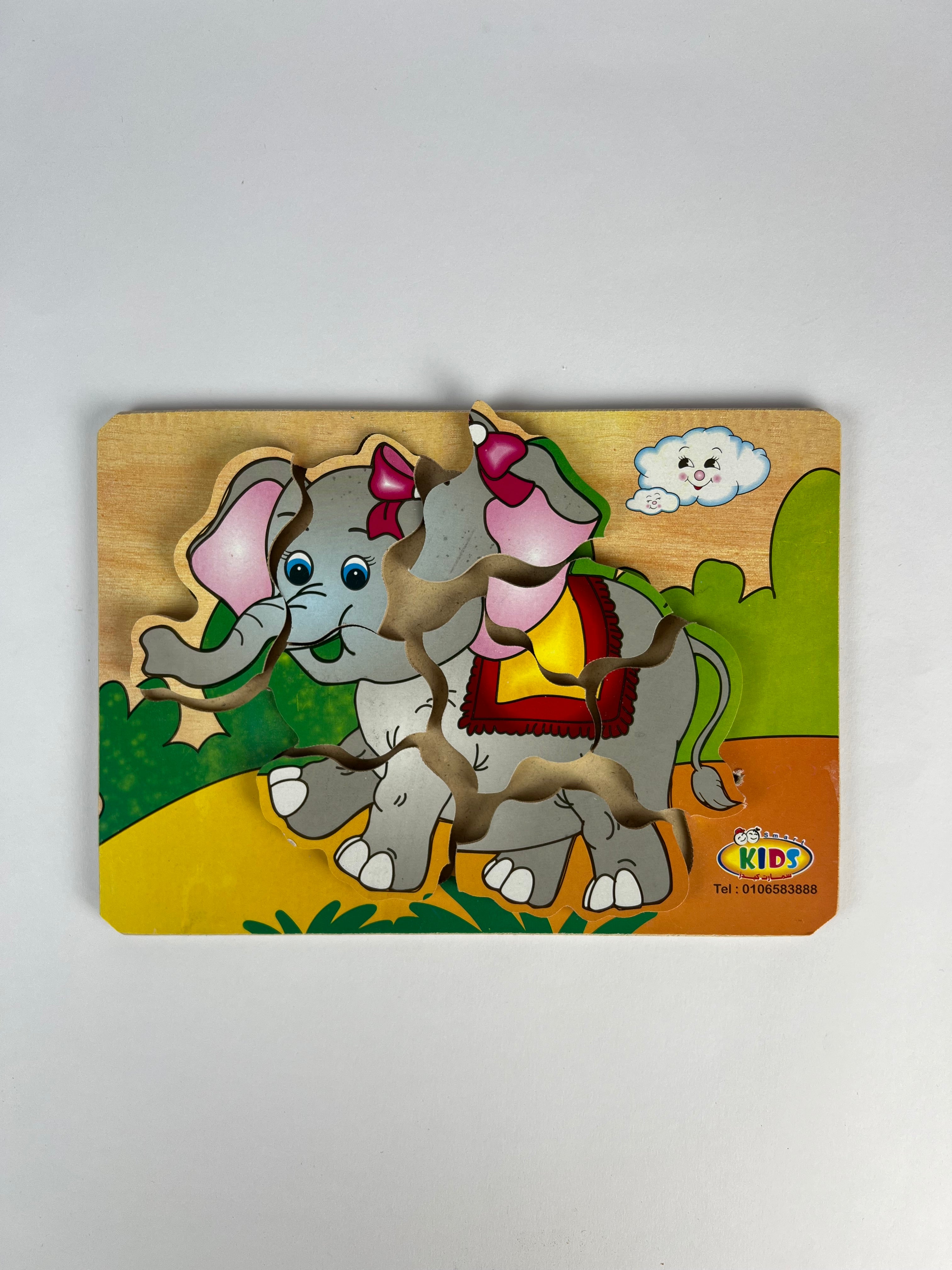 9 Pcs Puzzle ( Elephant )