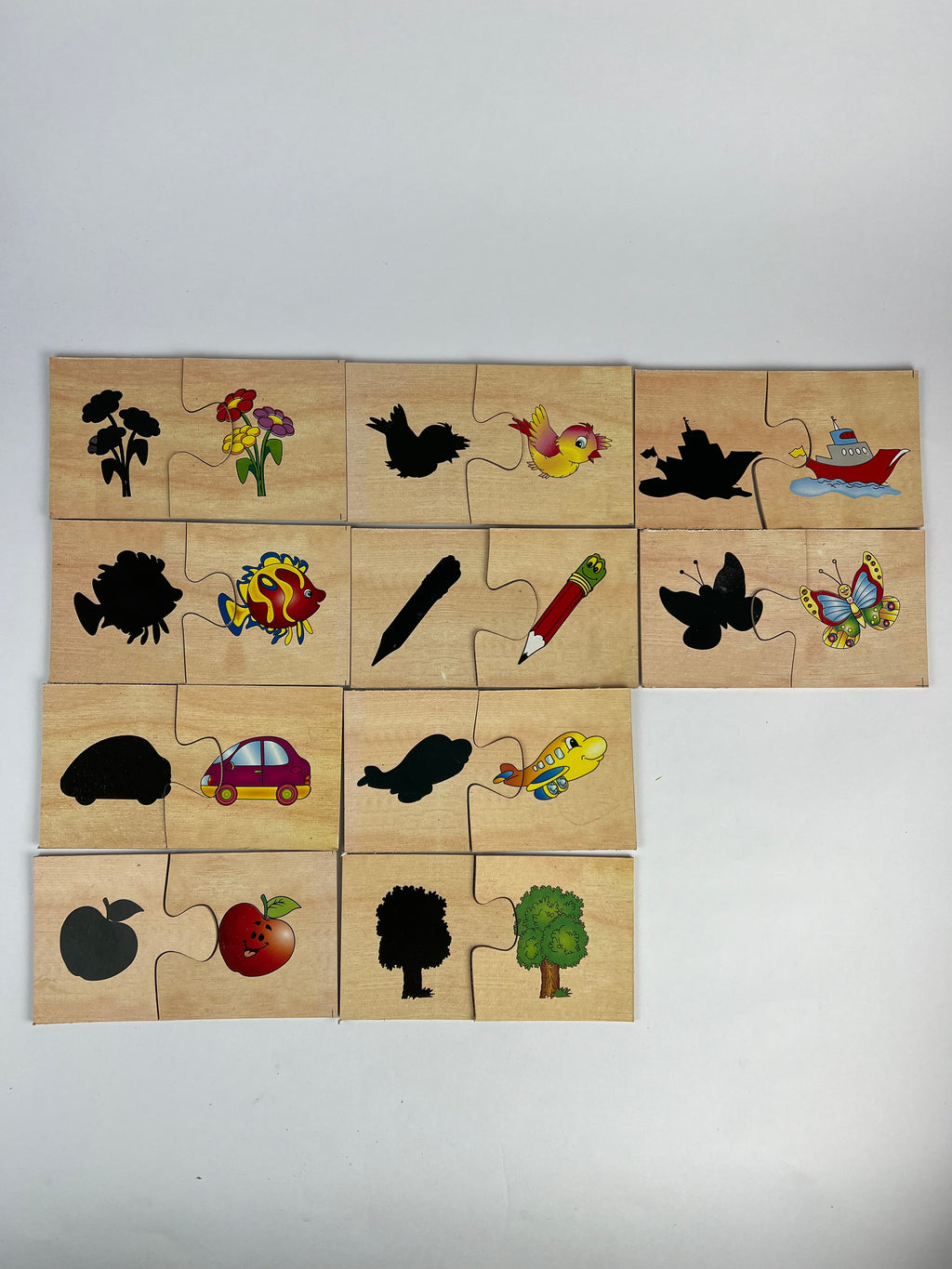 Shadow Wooden Flash Cards