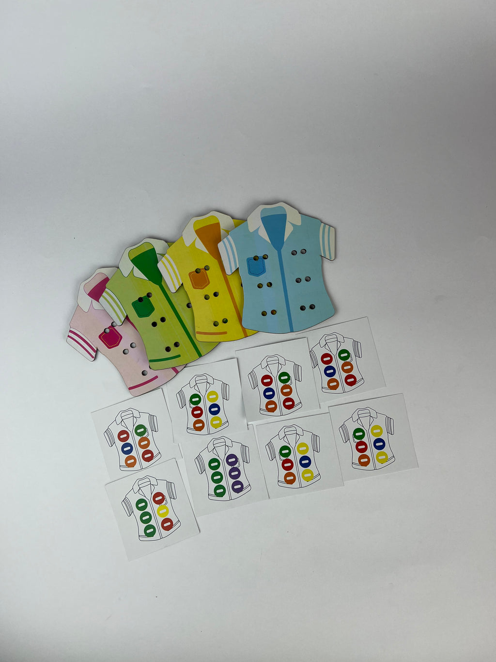 T-Shirt Button Lacing Wooden toy