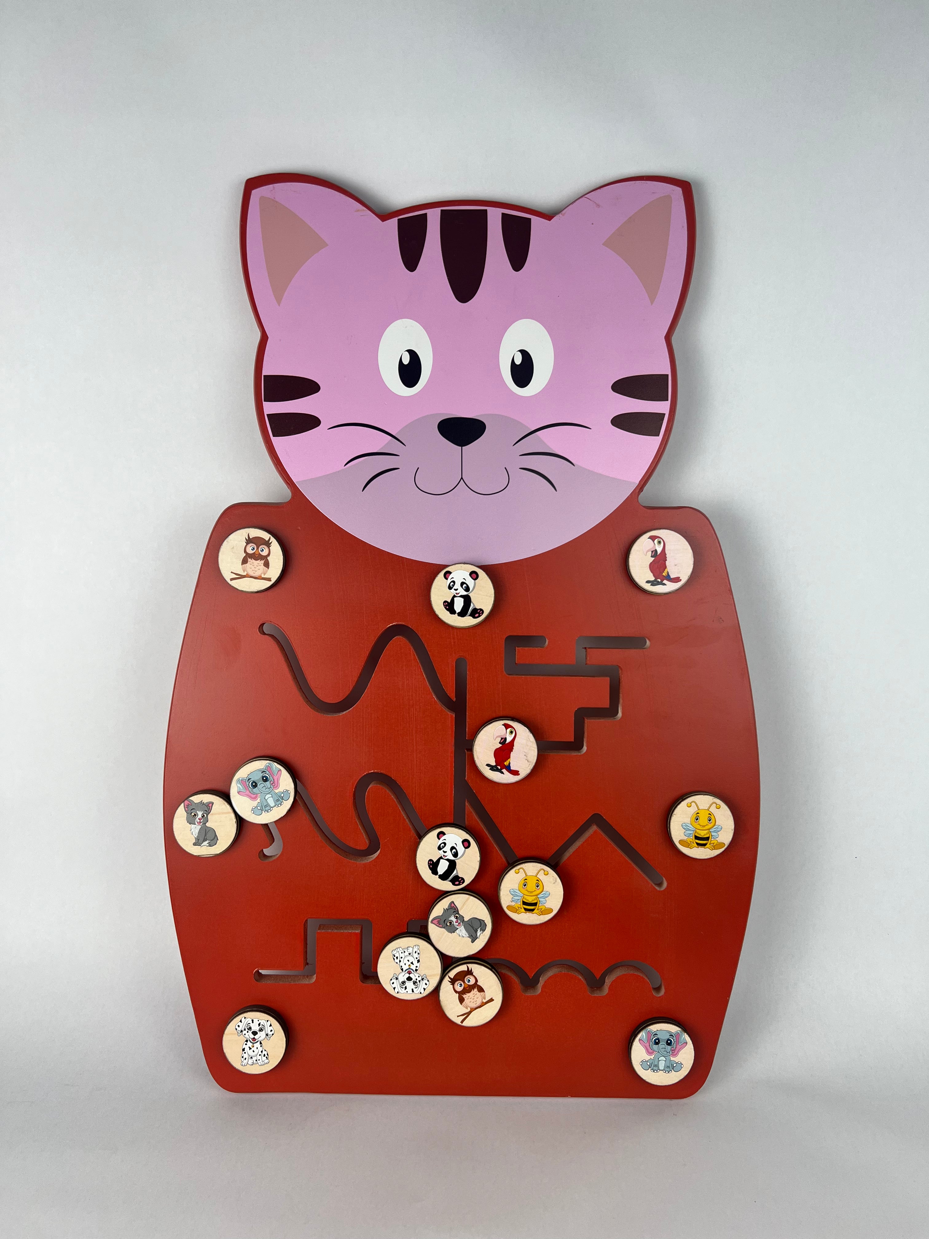 Cat Maze Matching Board