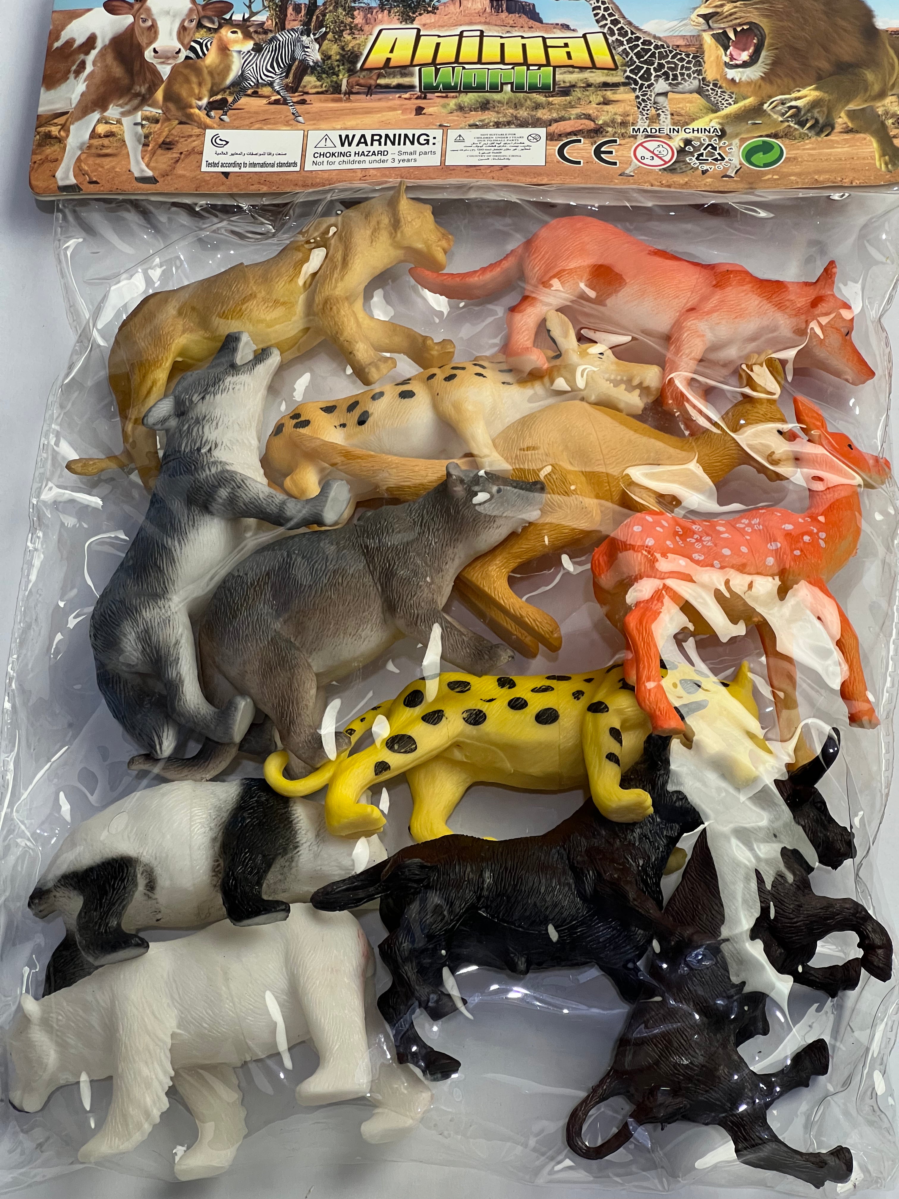 Wild animals 12 pieces