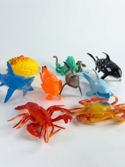 12 pieces Sea Ocean Animal Figures Realistic Plastic