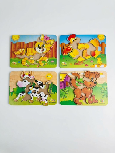 4 different pieces puzzle