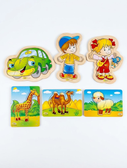 6 different puzzle boards