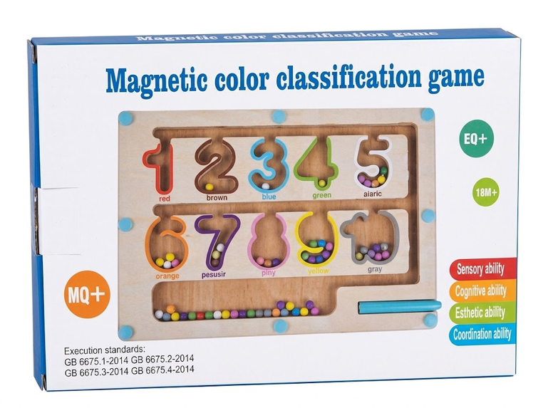Wooden Puzzle Tracking Toy Educational Bead Maze