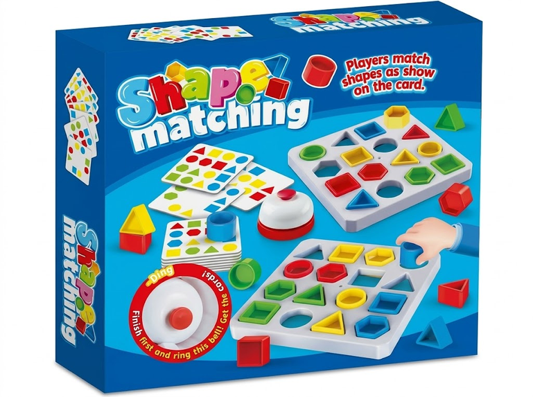 Toddlers Montessori Educational Plastic Shape Matching Puzzles with Pegboard-Color Shapes