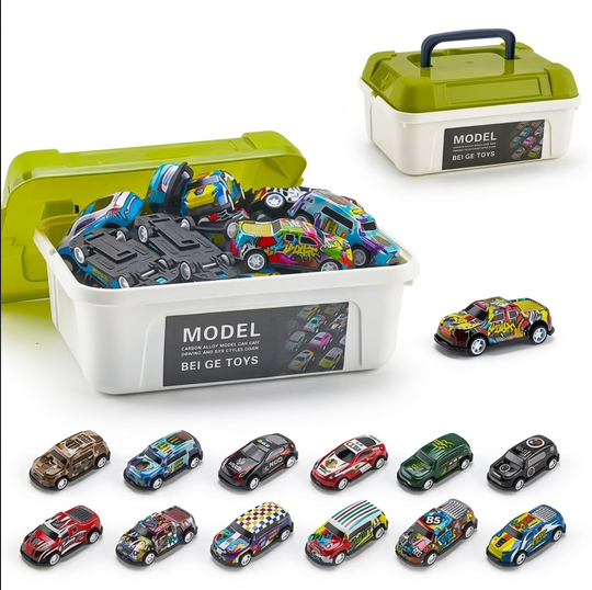 20 PCS Racing Cars Storage Box