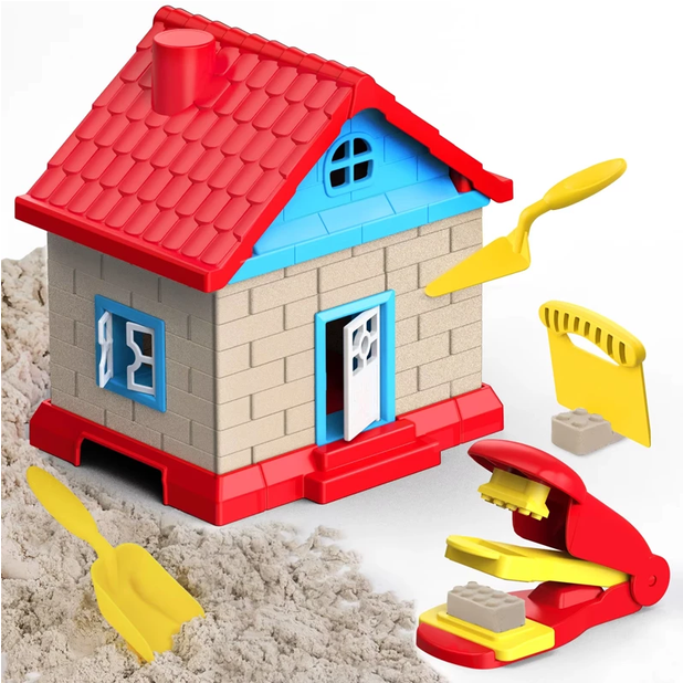 Magic Sand - Kinetic Sand Dream House skeleton Design with 13 Tools , 750 grams Non-Toxic Sands Sands –Ages 3+