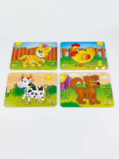 4 different pieces puzzle