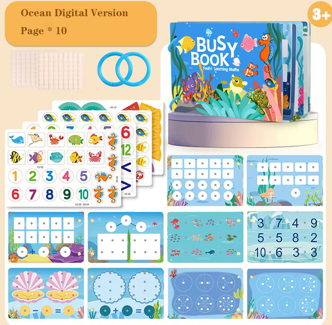 Busy book ocean