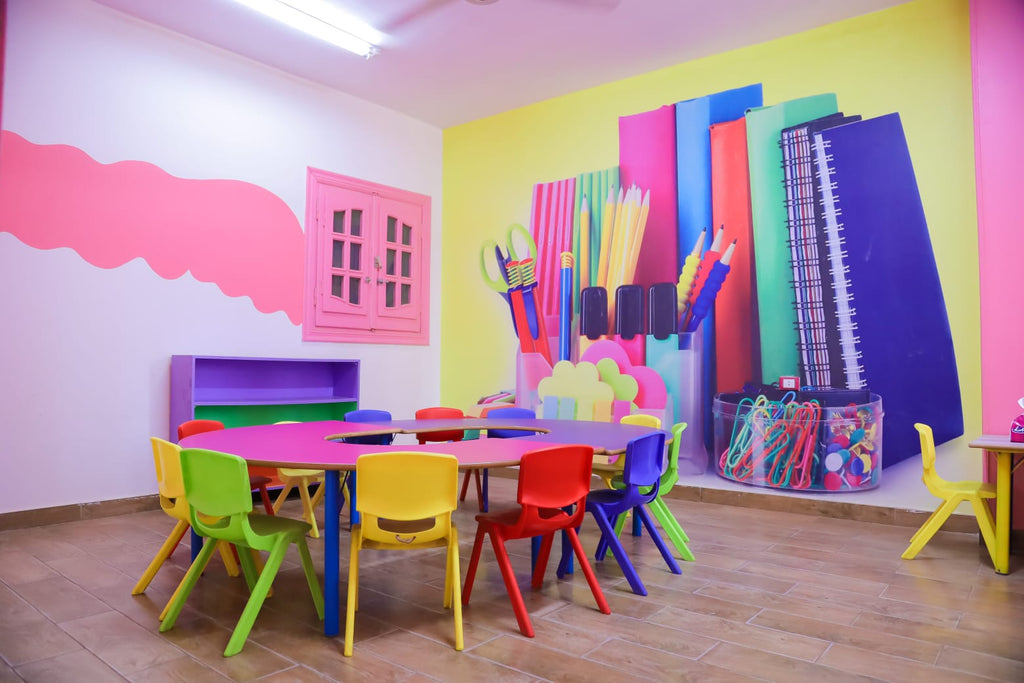 Large U-Shaped Kindergarten Table